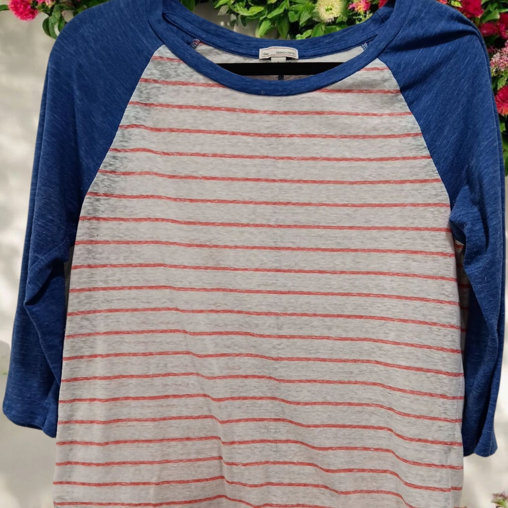 Gap Pink Stripped Shirt
